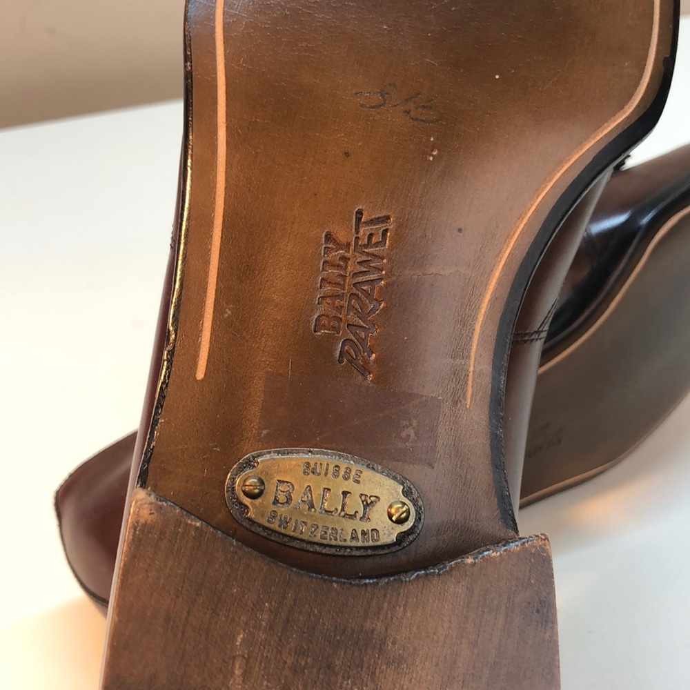 Bally Prestige Brown Leather Tassel Loafers Size 9 - Picture 7 of 10